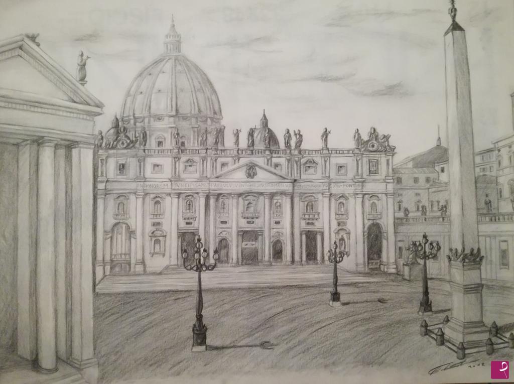quadri in vendita online - Piazza San Pietro