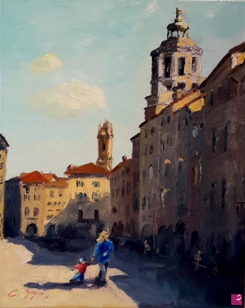 quadri in vendita online - Piazza Santarosa