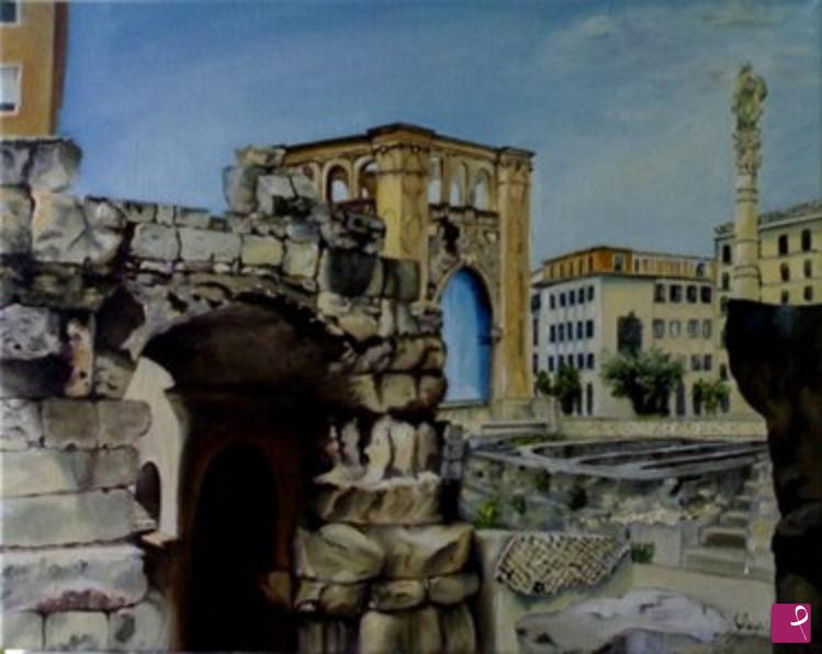 quadri in vendita online - Piazza Santo Oronzo - Lecce