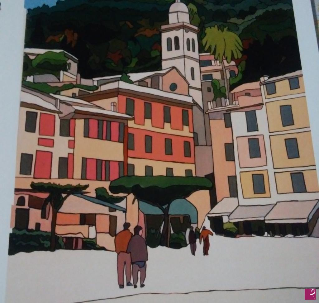 quadri in vendita online - Piazzetta di Portofino