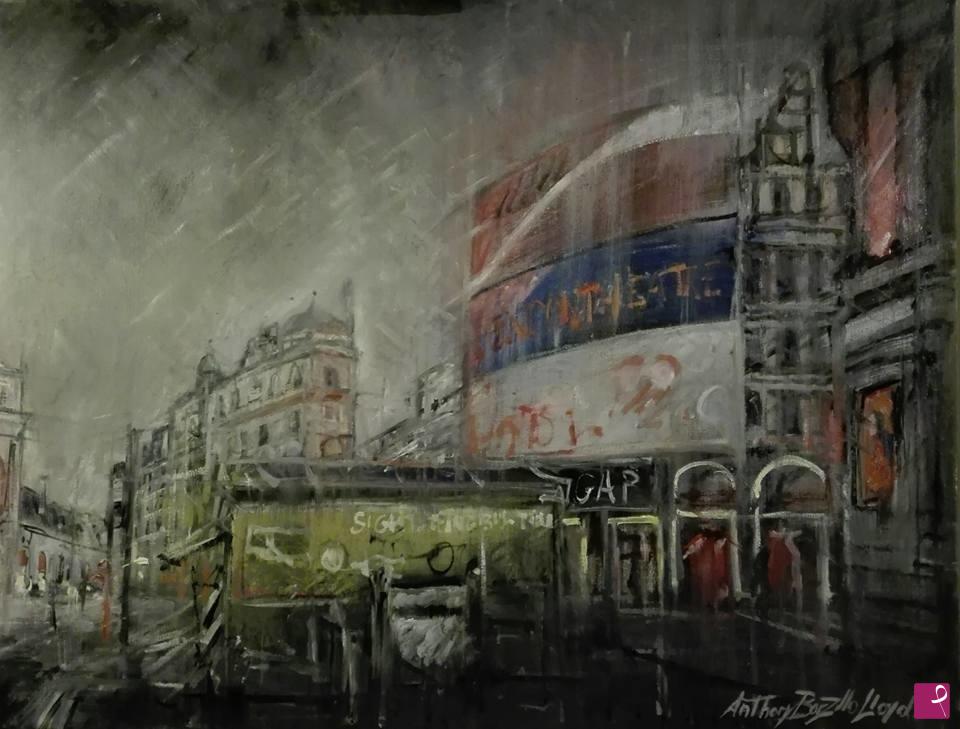 quadri in vendita online - Piccadilly Circus, early in the morning. London