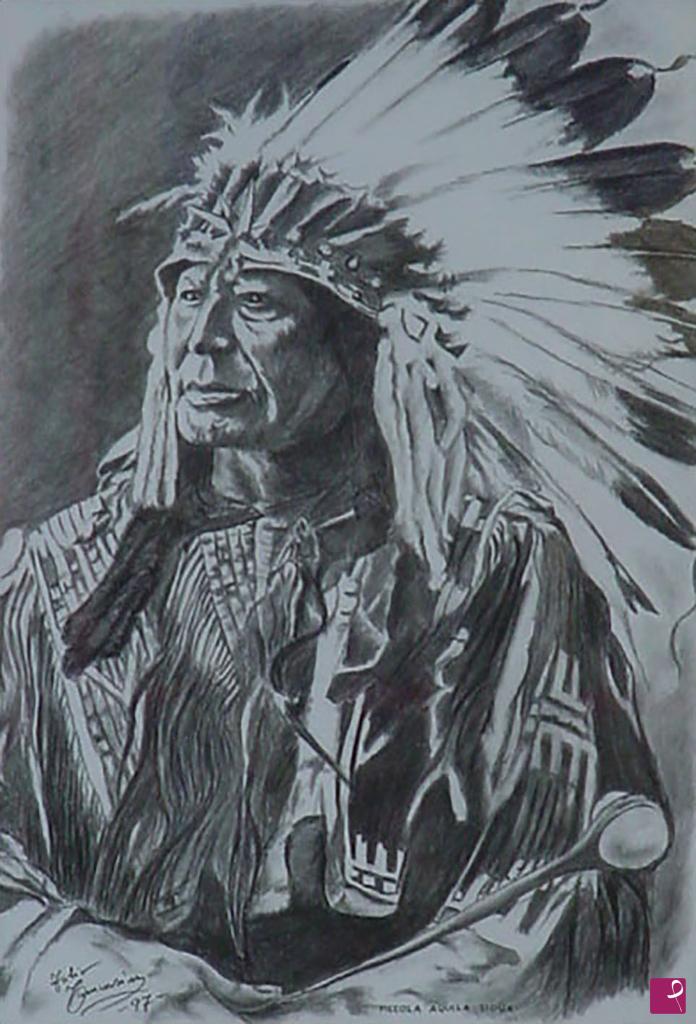 quadri in vendita online - Piccola Aquila (Sioux)