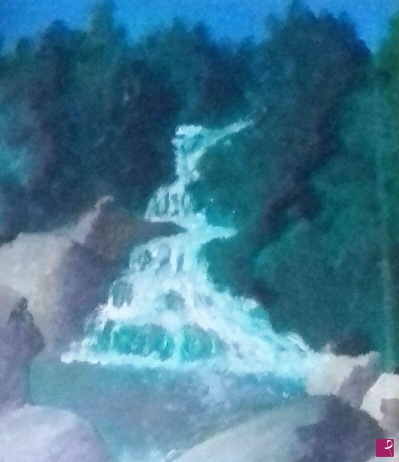 quadri in vendita online - Piccola Cascata