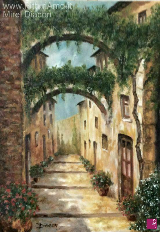 quadri in vendita online - Piccole strade