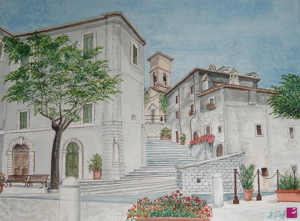 quadri in vendita online - PICCOLI  BORGHI  D'ITALIA 4