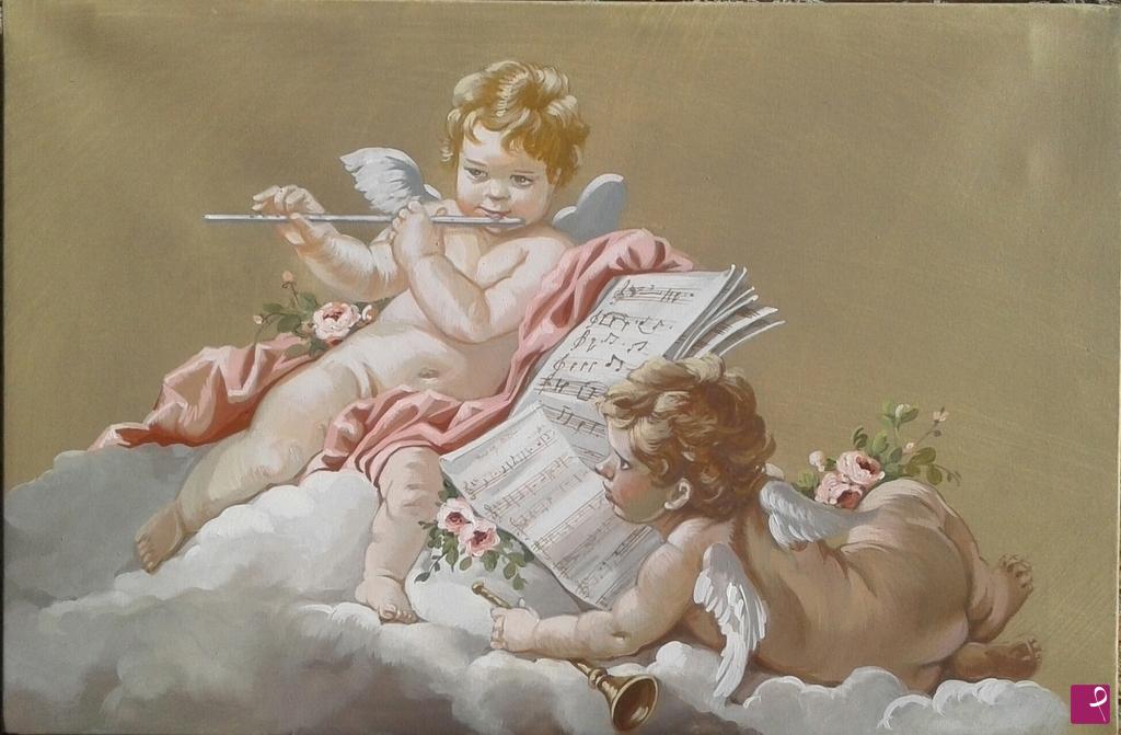 quadri in vendita online - Piccoli musicisti