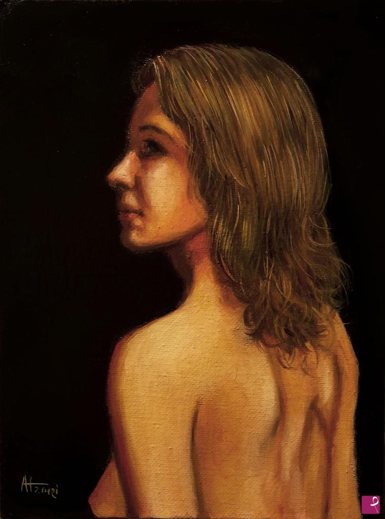 quadri in vendita online - Piccolo nudo - studio