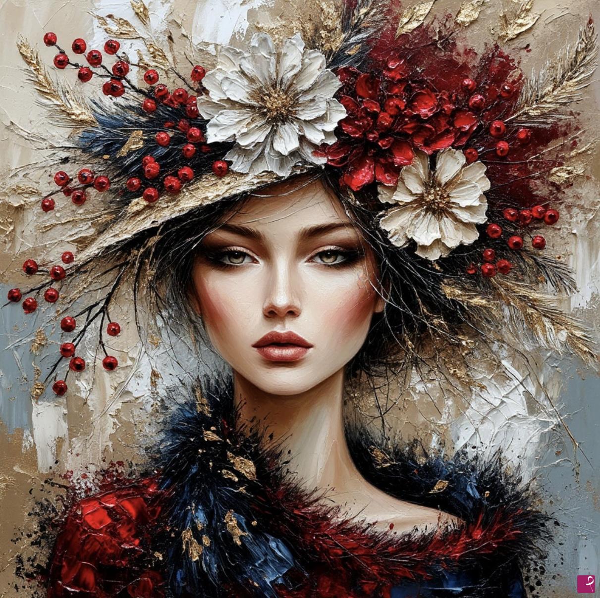 quadri in vendita online - Picture of a woman3