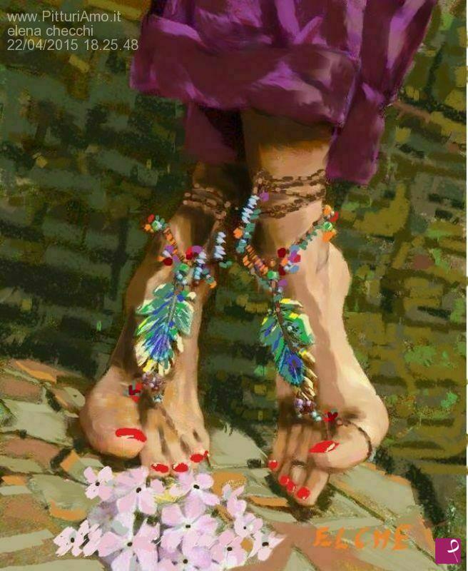 quadri in vendita online - piedi incrociati