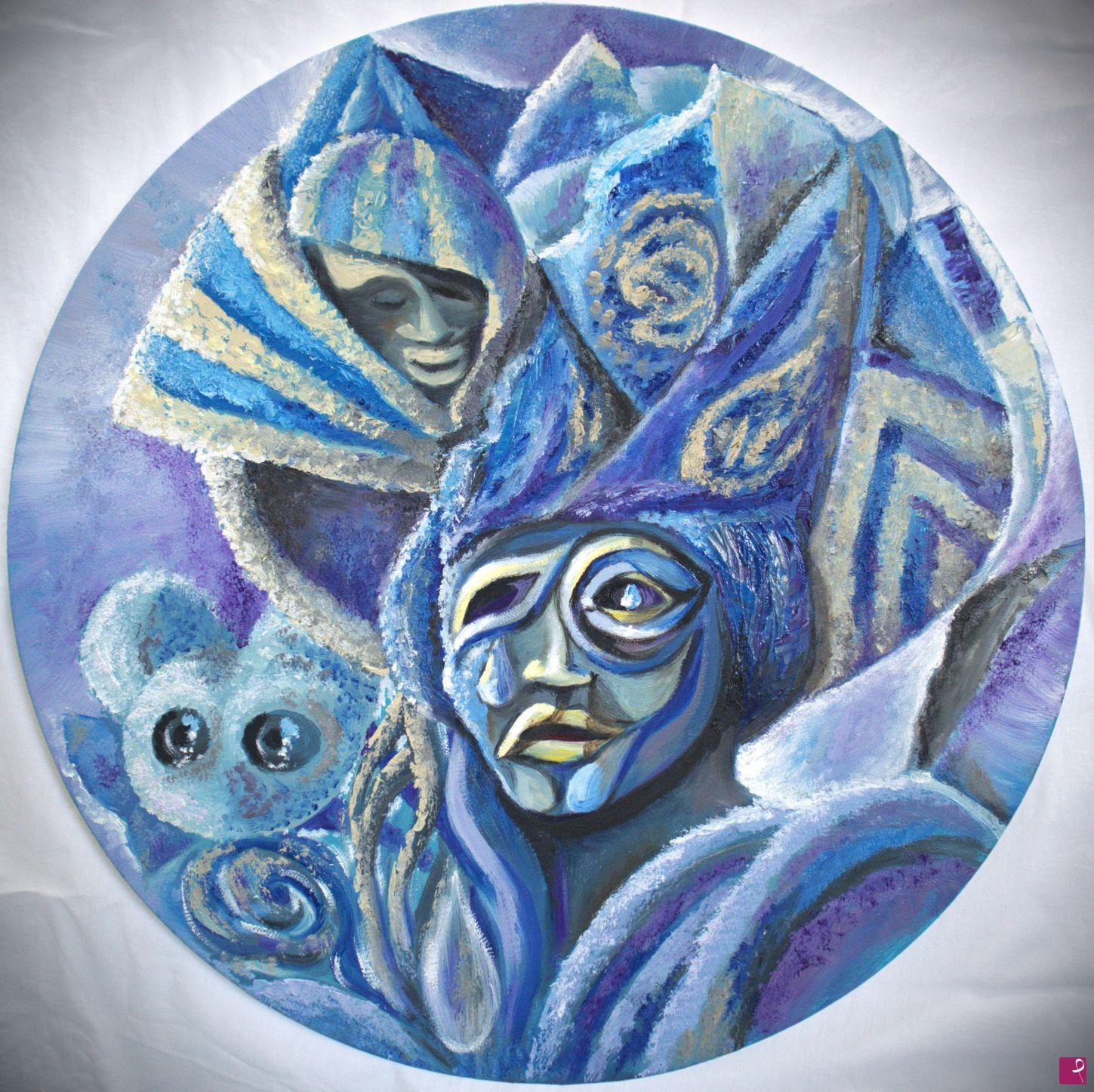 quadri in vendita online - Pierrot  "The Future Venice Carnival Mascs"