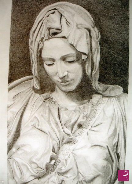quadri in vendita online - Pietà - Omaggio a Michelangelo