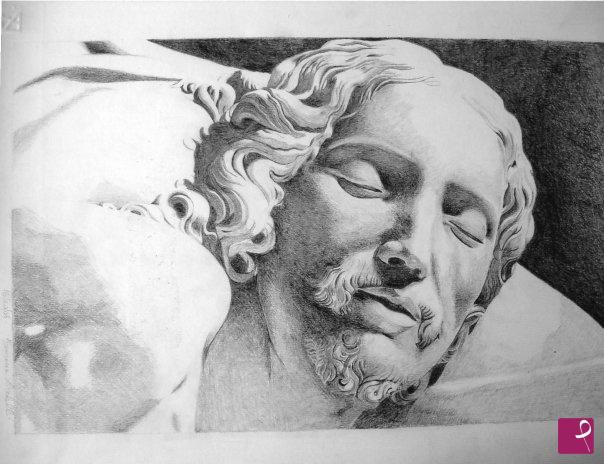 quadri in vendita online - Pietà - Omaggio a Michelangelo