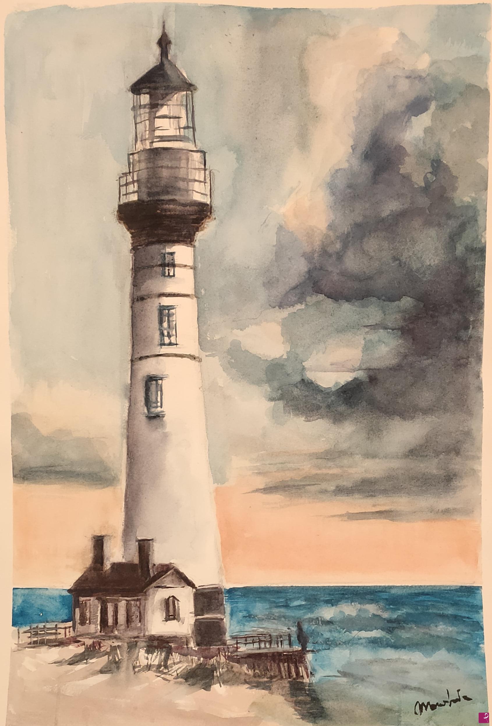 quadri in vendita online - Pighet Point LightHouse