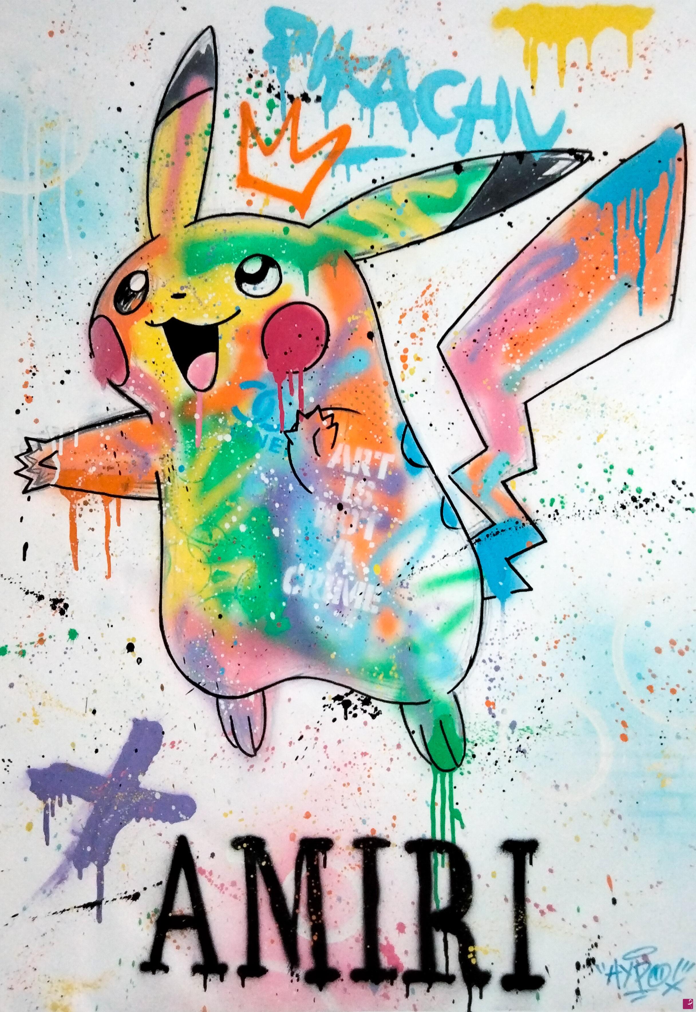 quadri in vendita online - Pikachu X Amiri