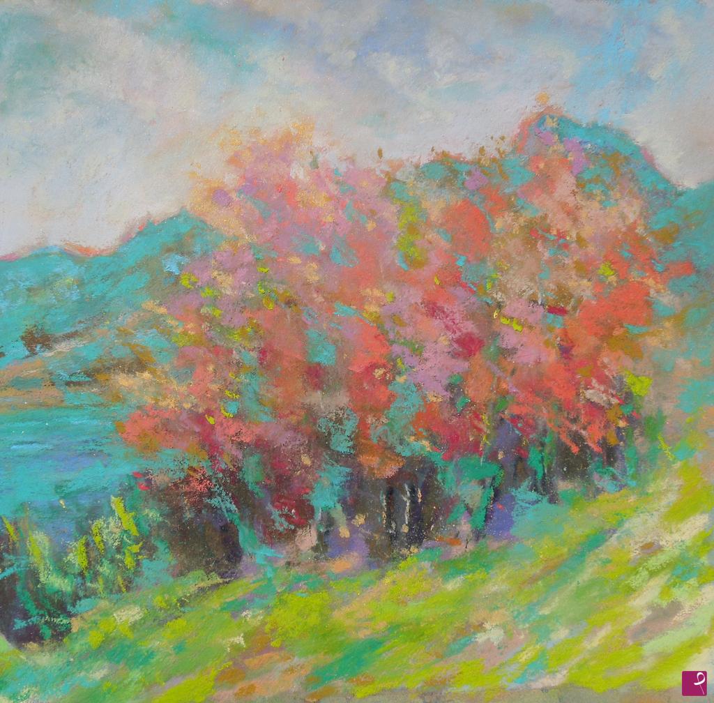 quadri in vendita online - Pink and orange trees - 229