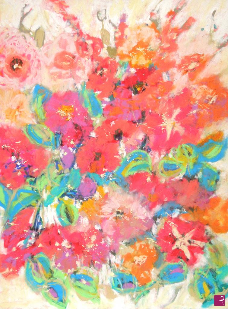 quadri in vendita online - Pink and red flowers - 286