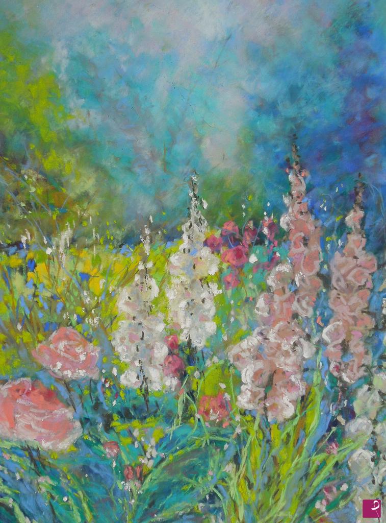 quadri in vendita online - Pink and white in the garden - 204