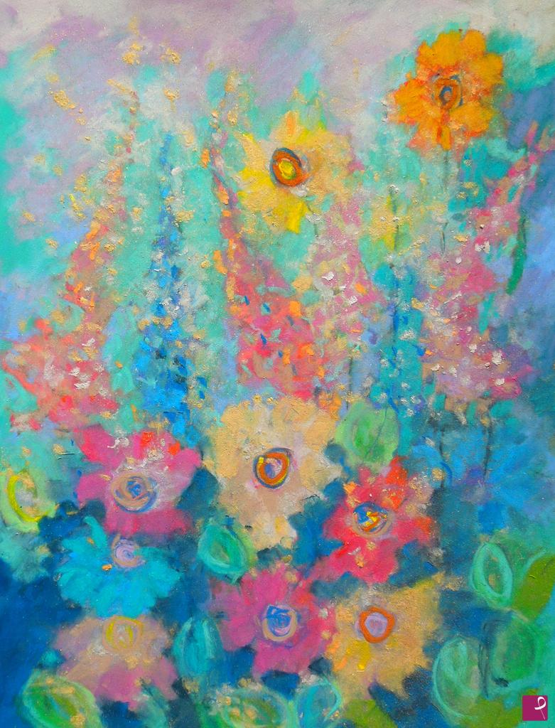quadri in vendita online - Pink and yellow flowers - 274
