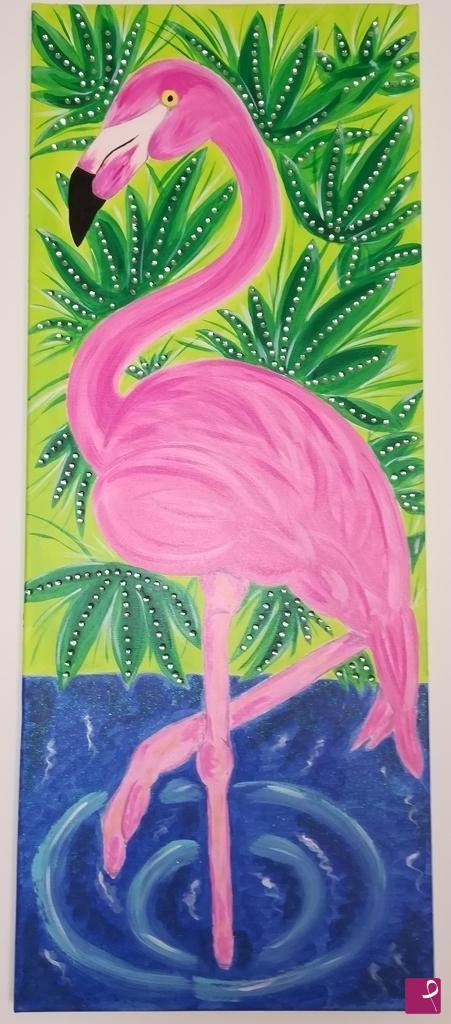 quadri in vendita online - Pink Flamingo