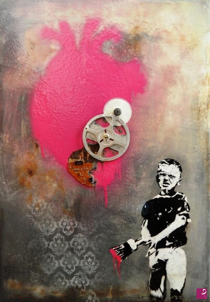 quadri in vendita online - Pink H3arT