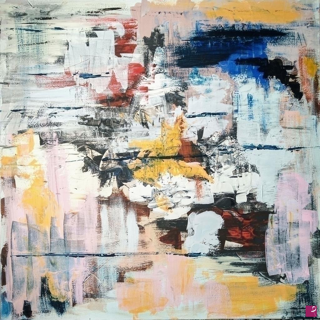 quadri in vendita online - Pink Landscape