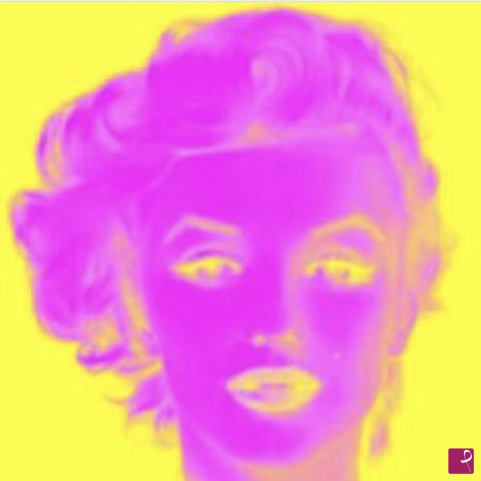 quadri in vendita online - Pink Marilyn Yellow Sky