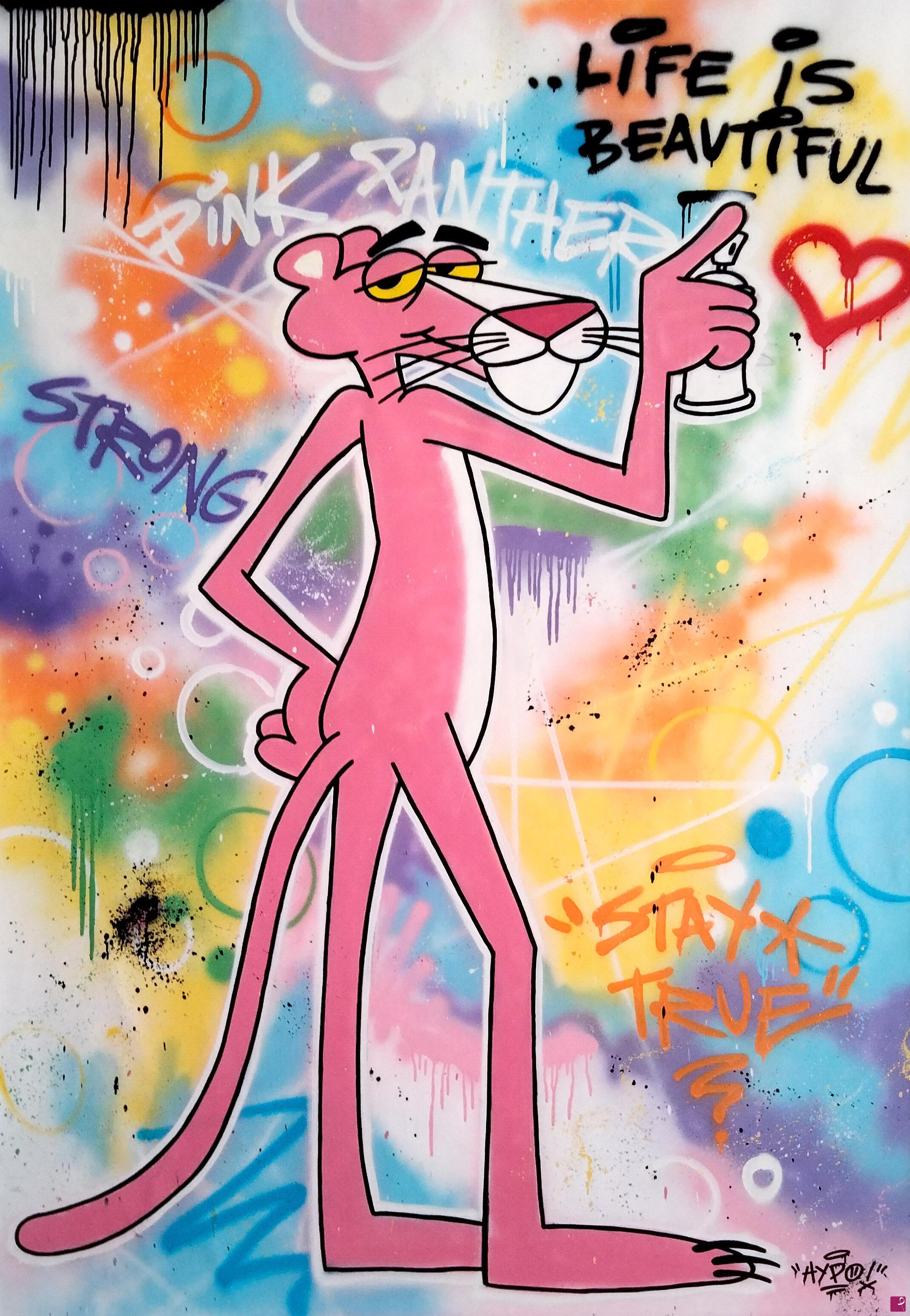 quadri in vendita online - Pink Panther - Love life