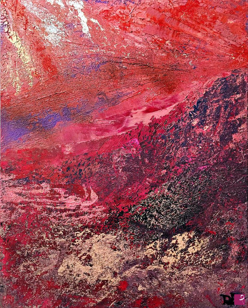 quadri in vendita online - Pink planet