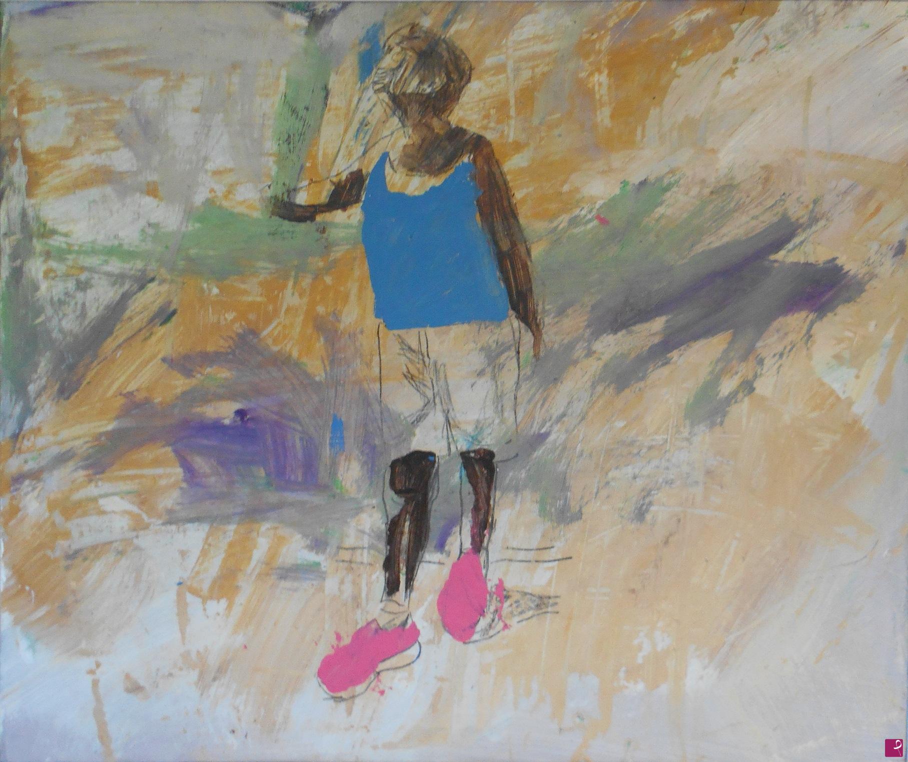 quadri in vendita online - Pink sneakers