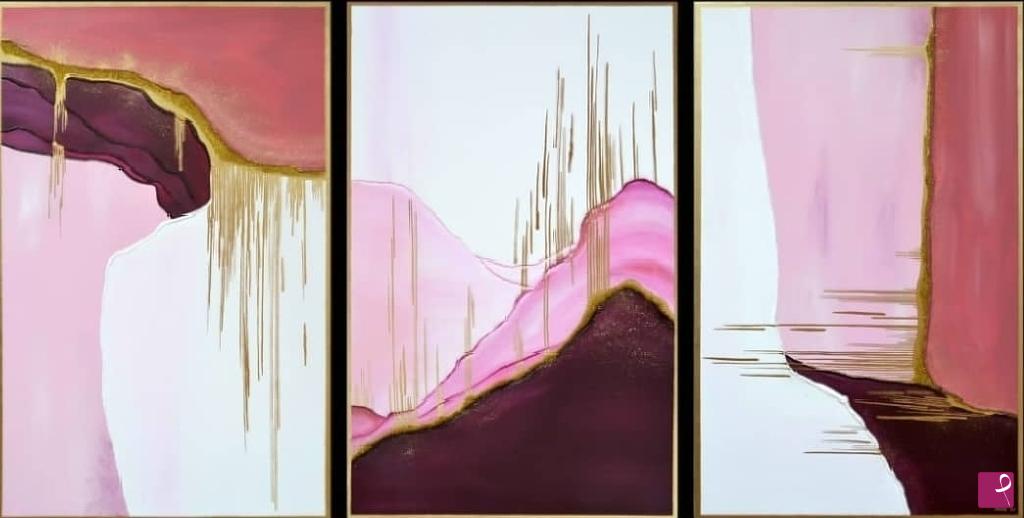 quadri in vendita online - Pink waves