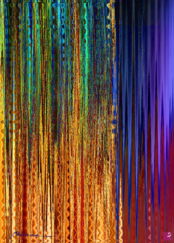quadri in vendita online - Pioggia di colori