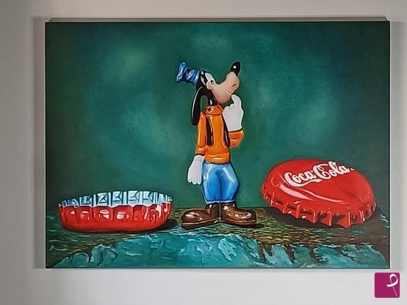 quadri in vendita online - Pippo& Coca cola