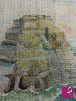 quadri in vendita online - piramide di chichen itza, messico