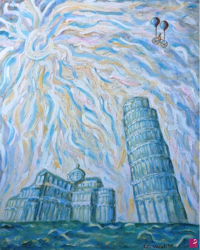 quadri in vendita online - Pisa, piazza dei Miracoli