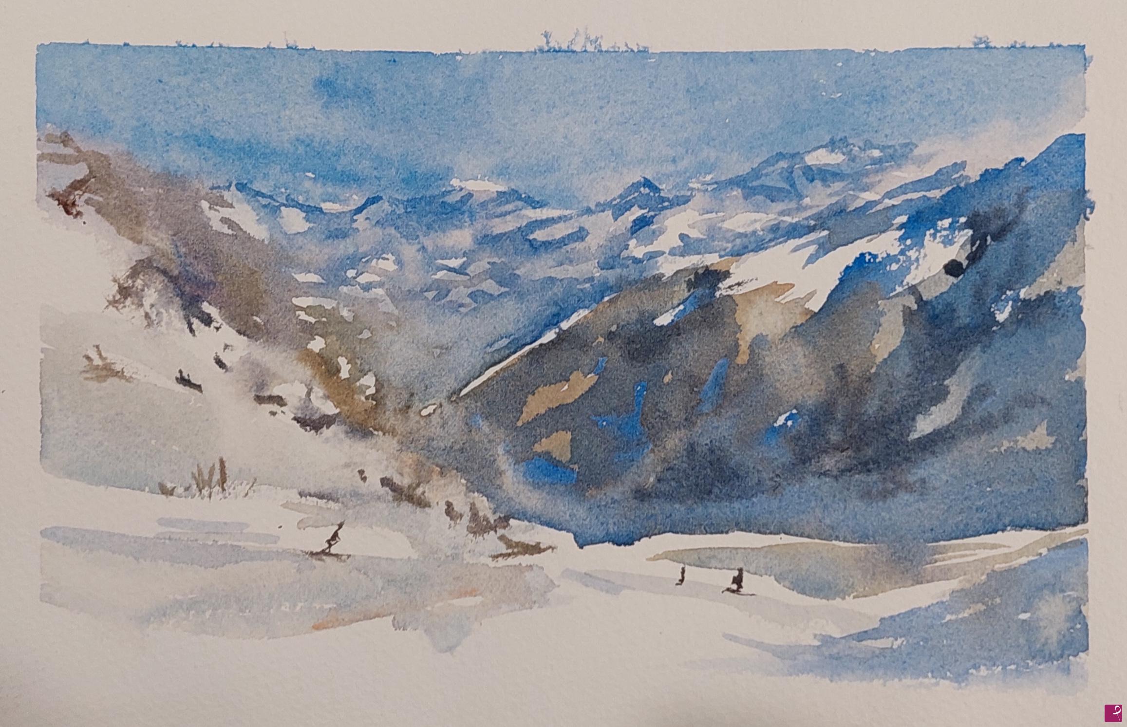 quadri in vendita online - Piste innevate