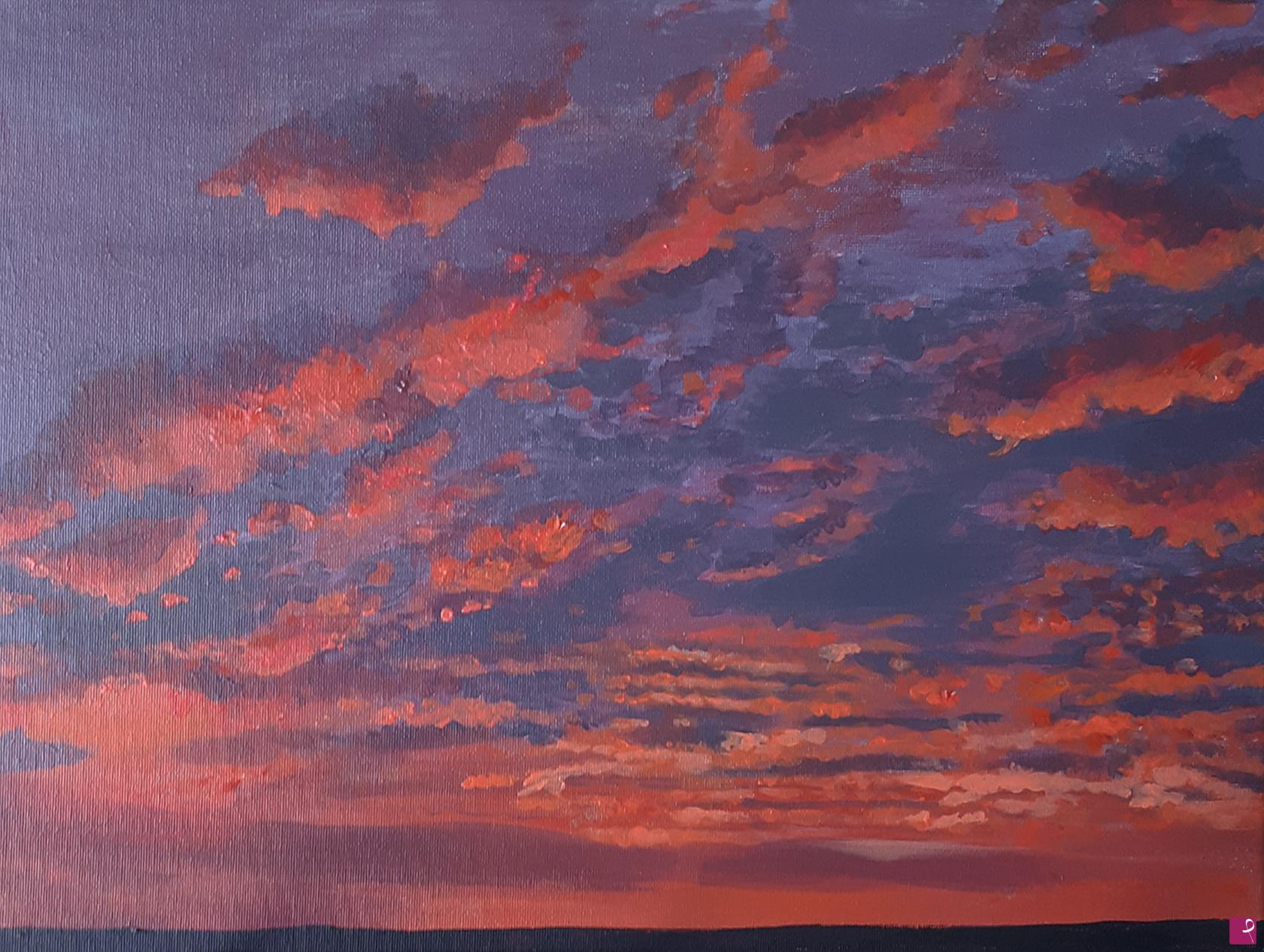 quadri in vendita online - Pittura acrilica originale "Tramonto"