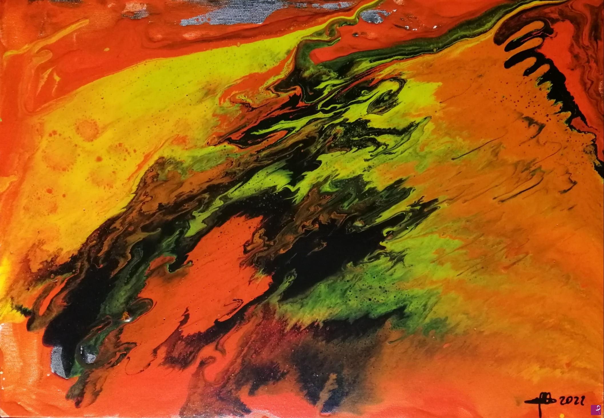 quadri in vendita online - Pittura fluida 5