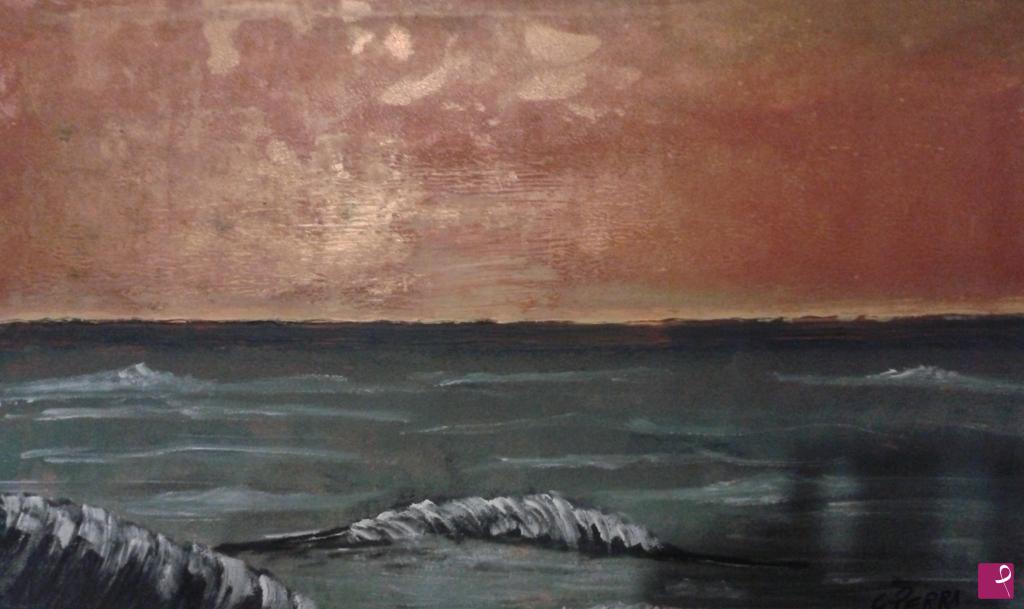 quadri in vendita online - Pizzo- tramonto d'inverno