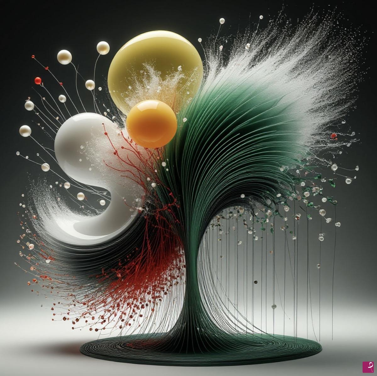 quadri in vendita online - Plastic flower