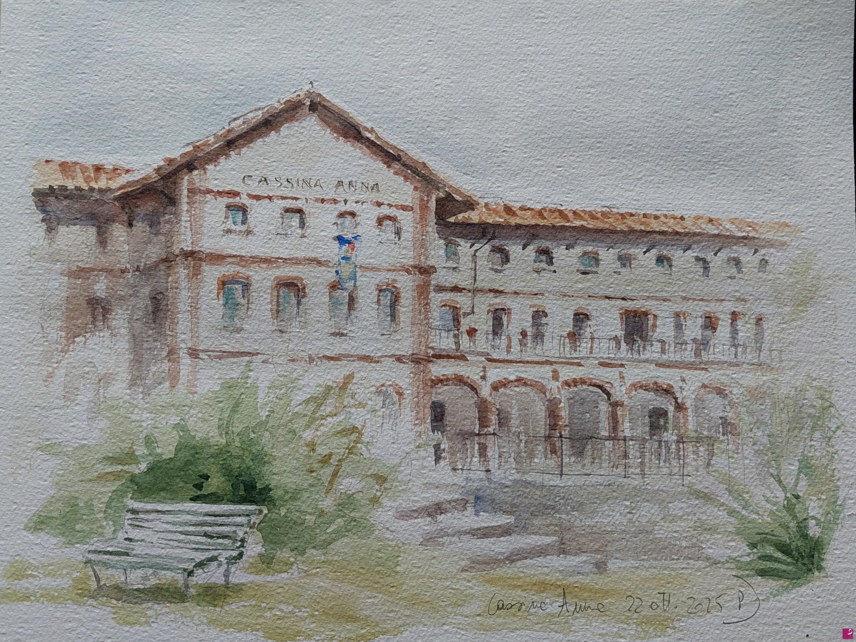 quadri in vendita online - Plein air a Cassina Anna