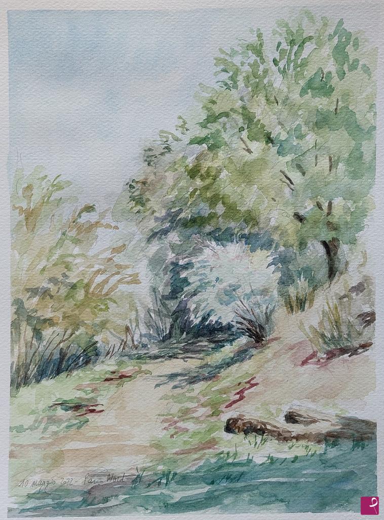 quadri in vendita online - Plein air al Parco Nord - 10 maggio 2022