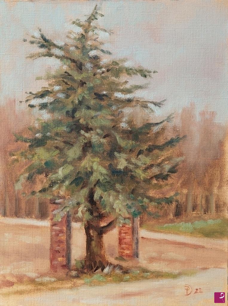 quadri in vendita online - Plein air al Parco Nord - 16 marzo 2022