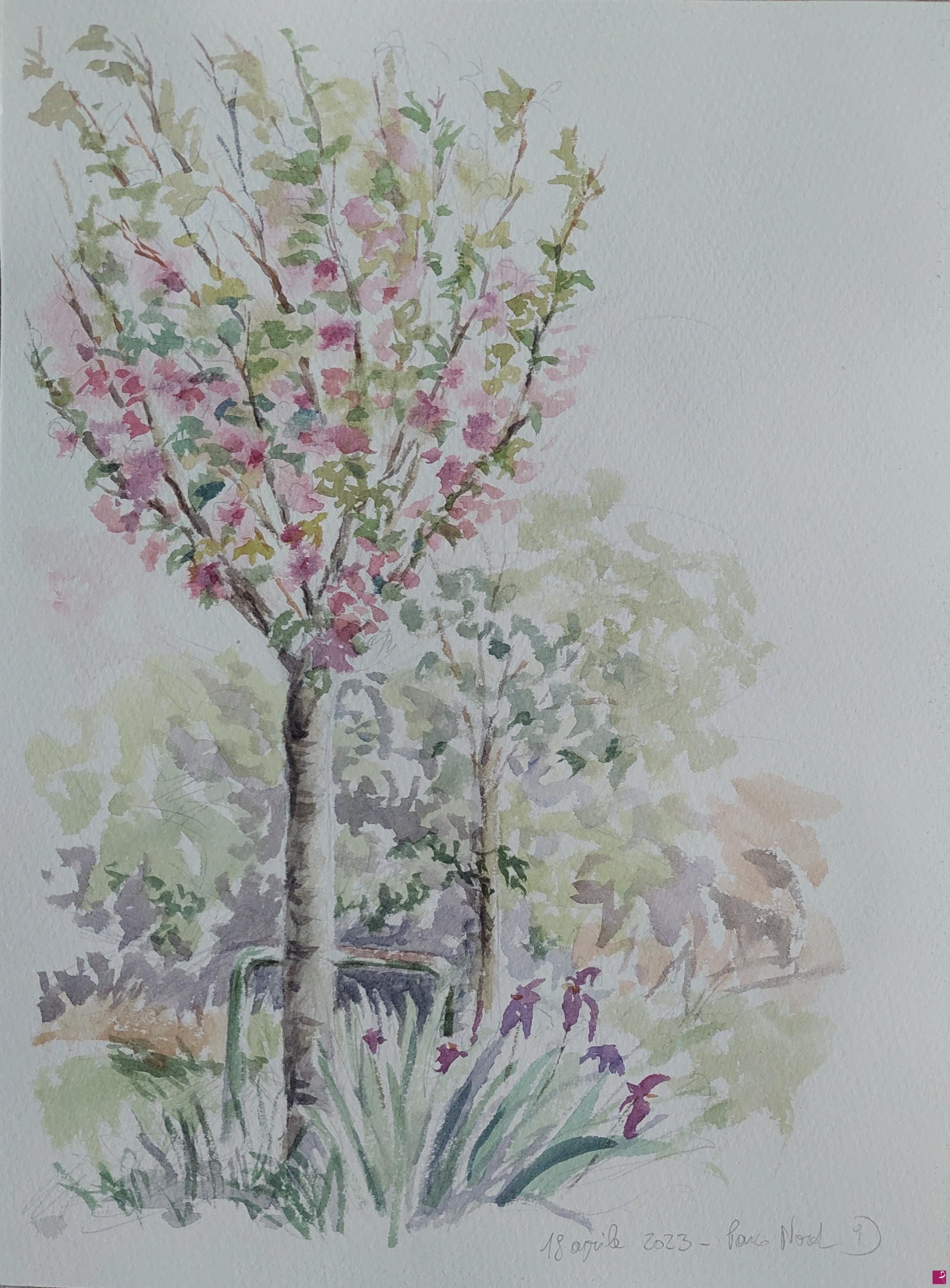 quadri in vendita online - Plein air al Parco Nord - 18 aprile 2023
