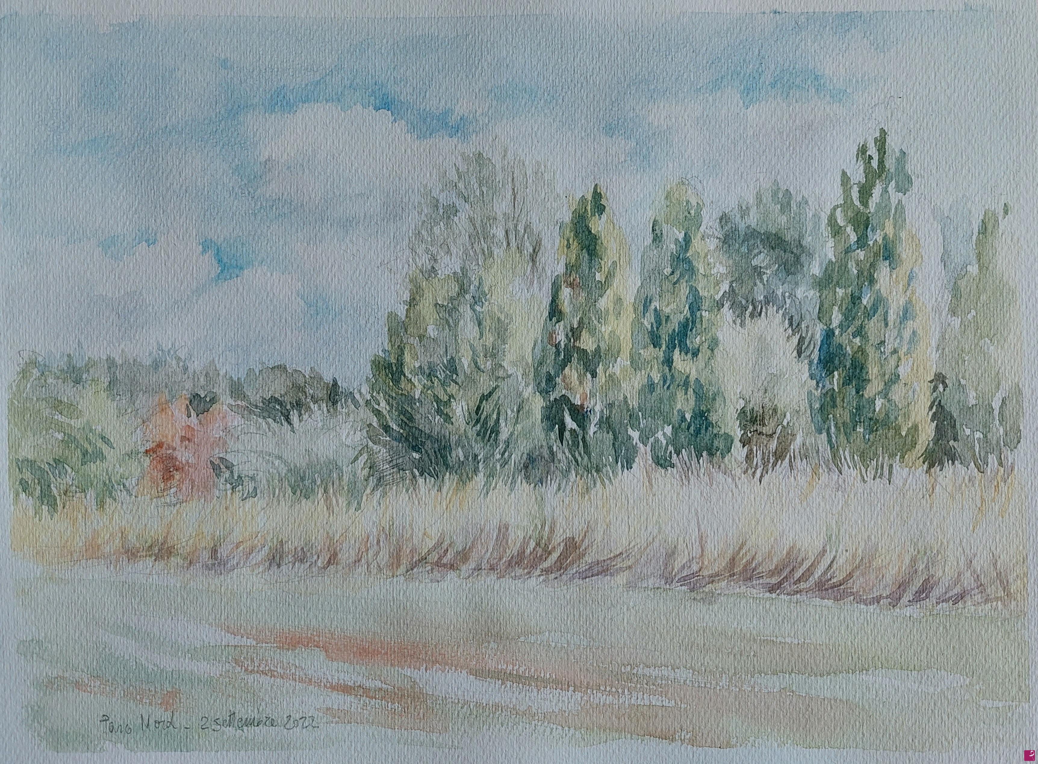 quadri in vendita online - Plein air al Parco Nord - 2 settembre 2022