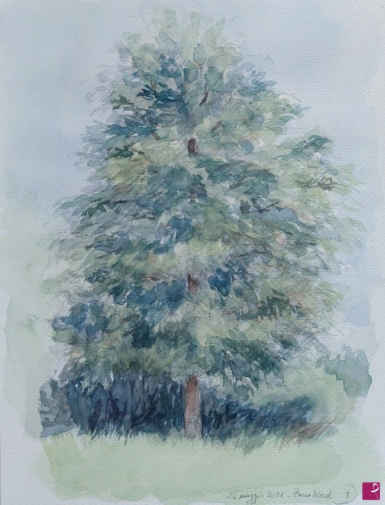 quadri in vendita online - Plein air al Parco Nord - 26 maggio 2021