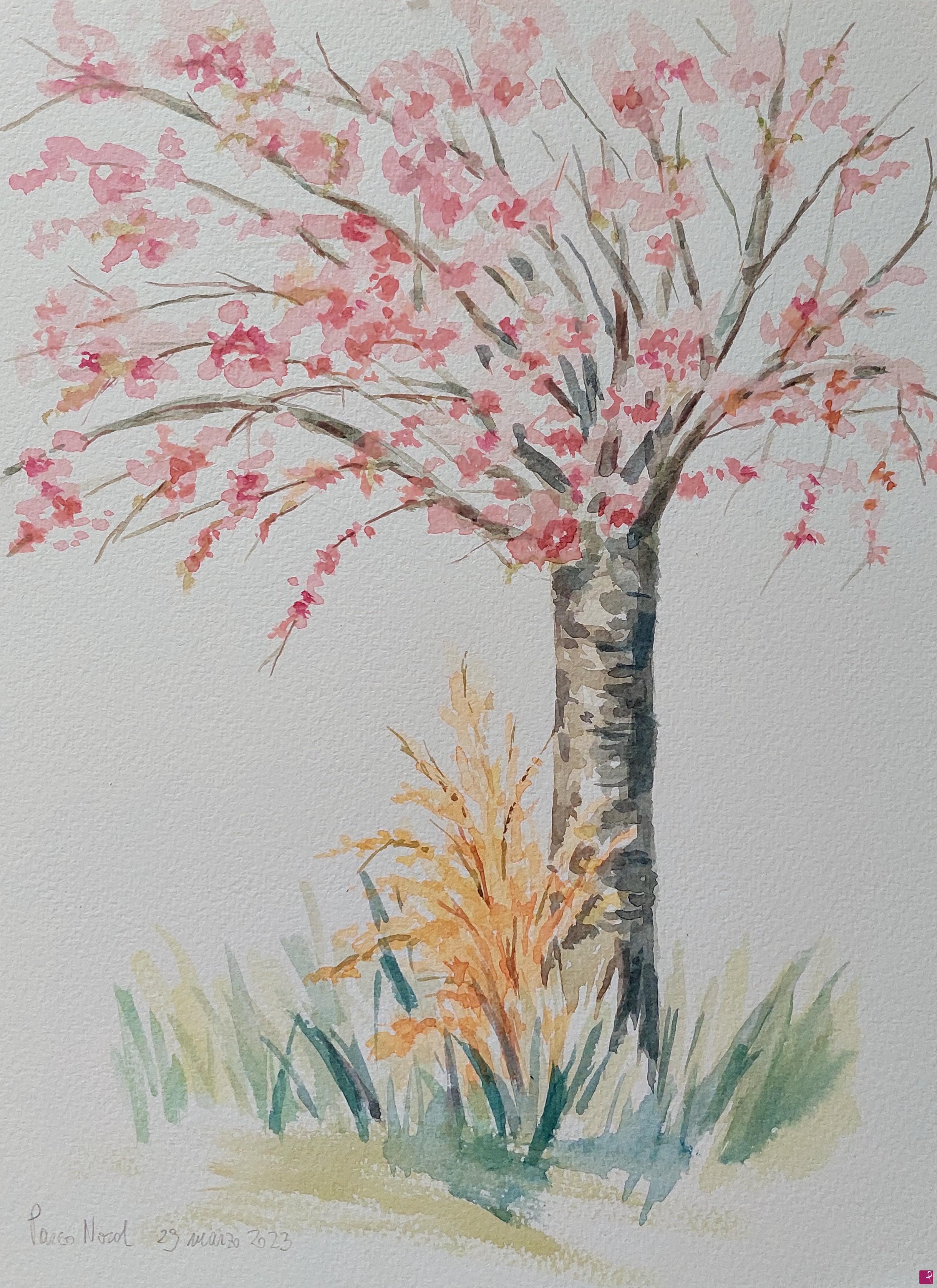quadri in vendita online - Plein air al Parco Nord - 29 marzo 2023