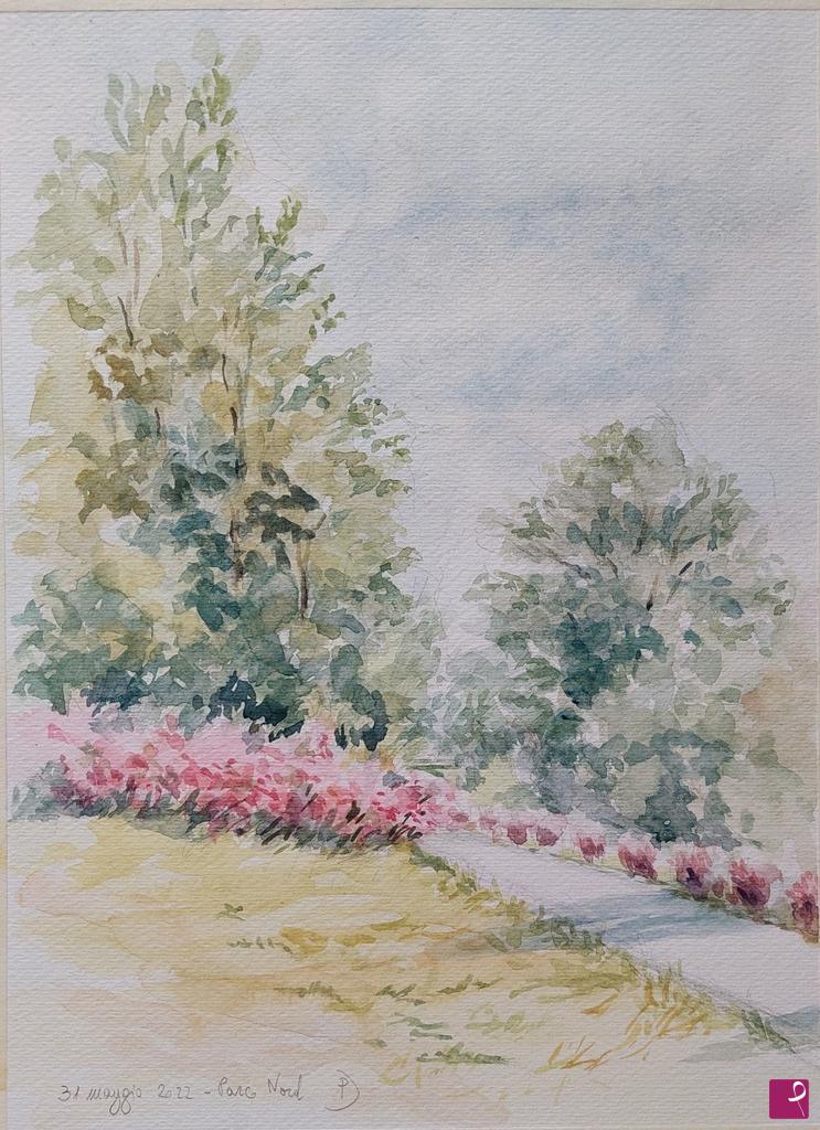 quadri in vendita online - Plein air al Parco Nord - 31 maggio 2022