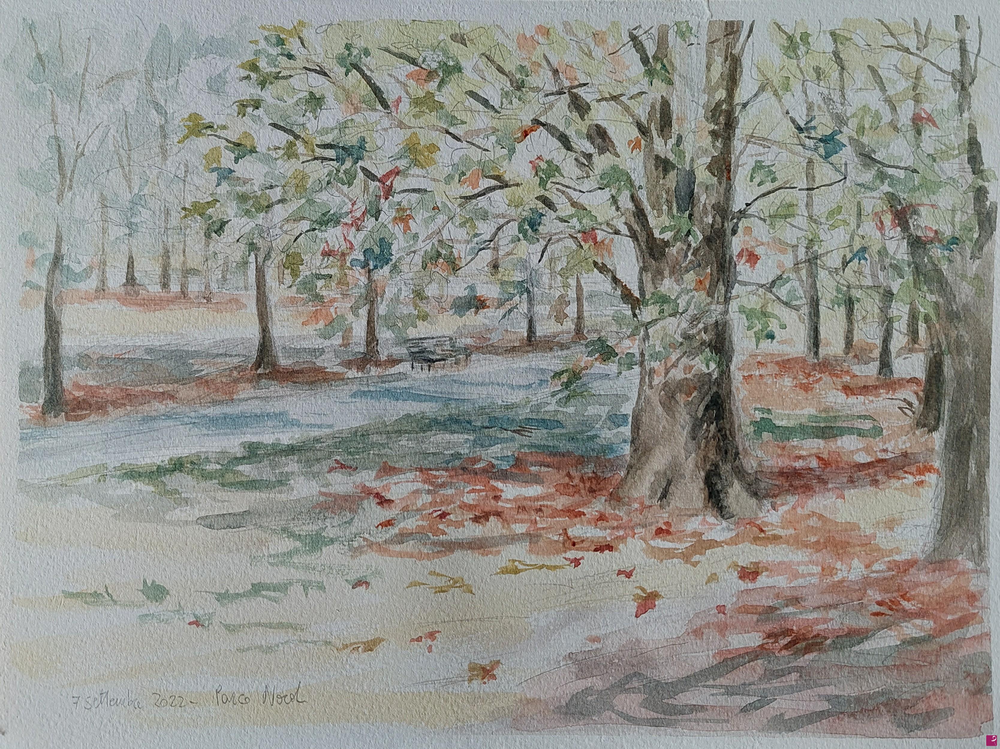 quadri in vendita online - Plein air al Parco Nord - 6 settembre 2022