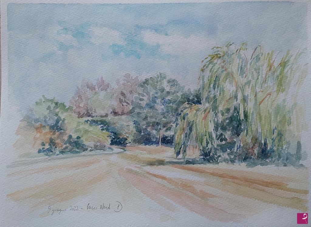 quadri in vendita online - Plein air al Parco Nord - 9 giugno 2022