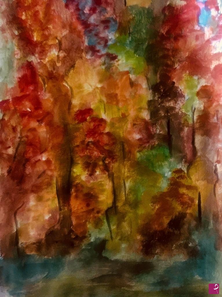 quadri in vendita online - Poesia autunnale 
